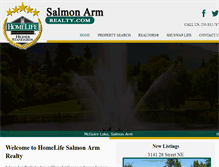 Tablet Screenshot of homelifesalmonarm.ca